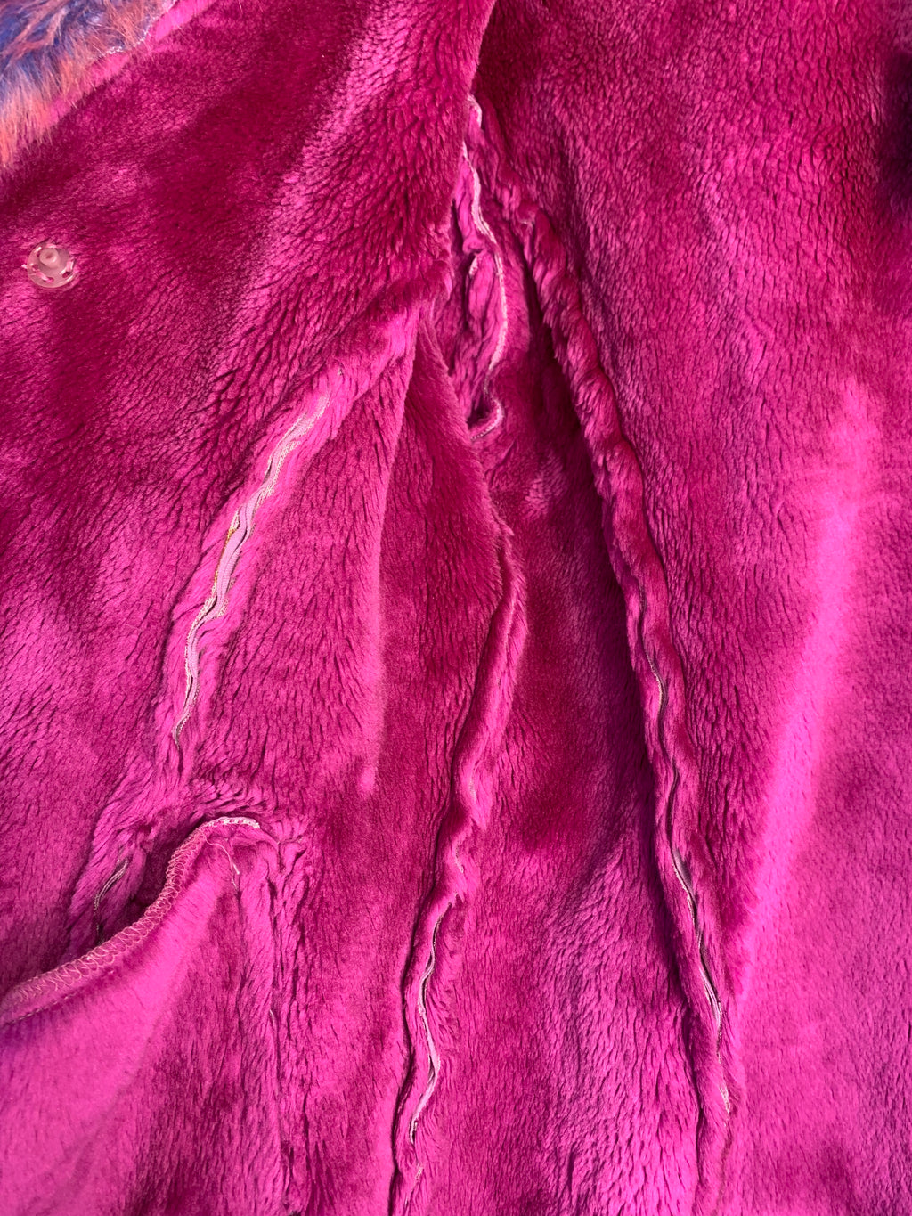 DuoDuo Y2K Faux Fur Trim Suede Jacket