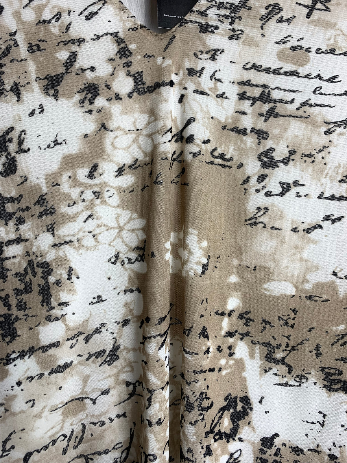 KappAhl Script Print Mesh Top