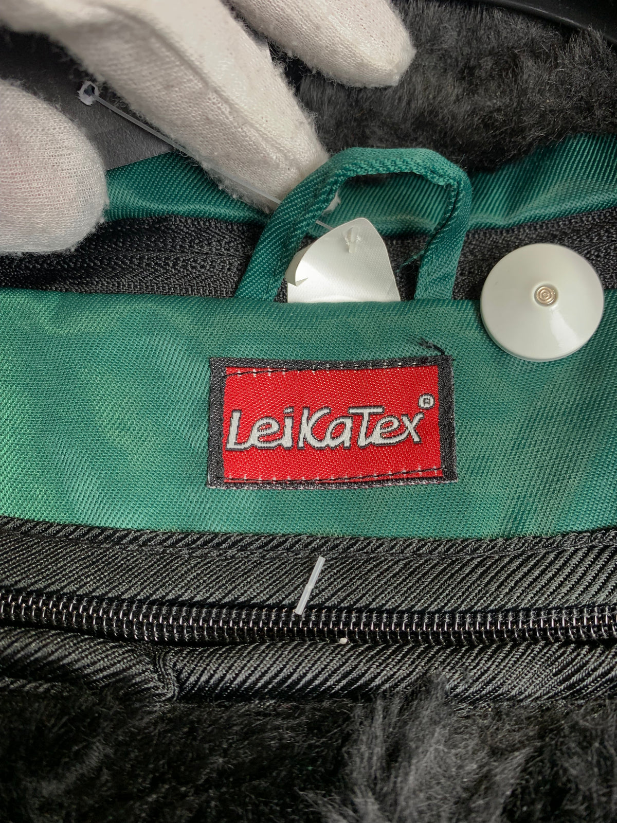 LeiKaTex Y2K Faux Fur-Lined Bomber Jacket