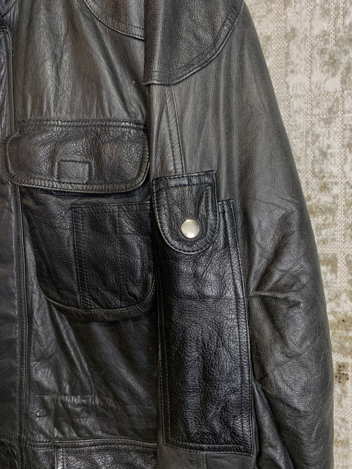 Montes Leatherwear Utility Leather Jacket