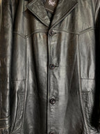 Polar Long Leather Coat