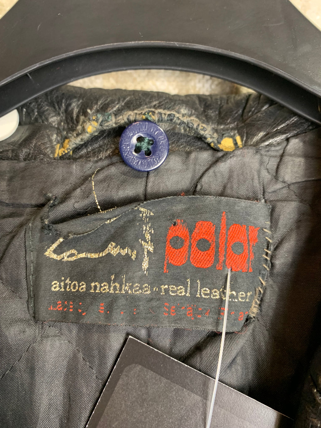 Polar Long Leather Coat