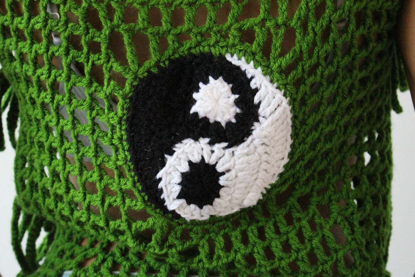 Handmade Crochet Ying Yang Top/Vest