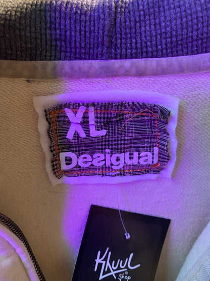 Mens Y2K Style Desigual Graphic Hoodie Jacket