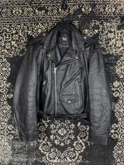 Louis International Men's Black Leather Jacket