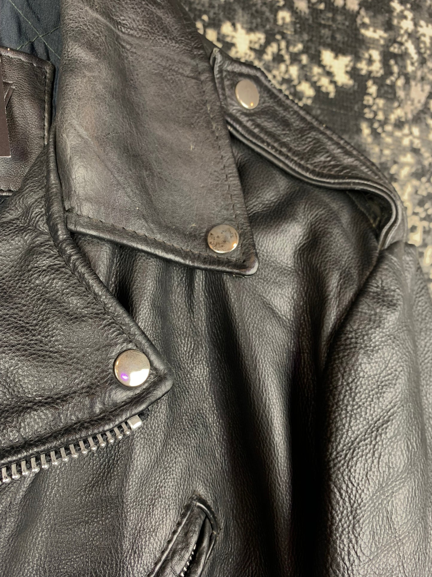 Louis International Men's Black Leather Jacket