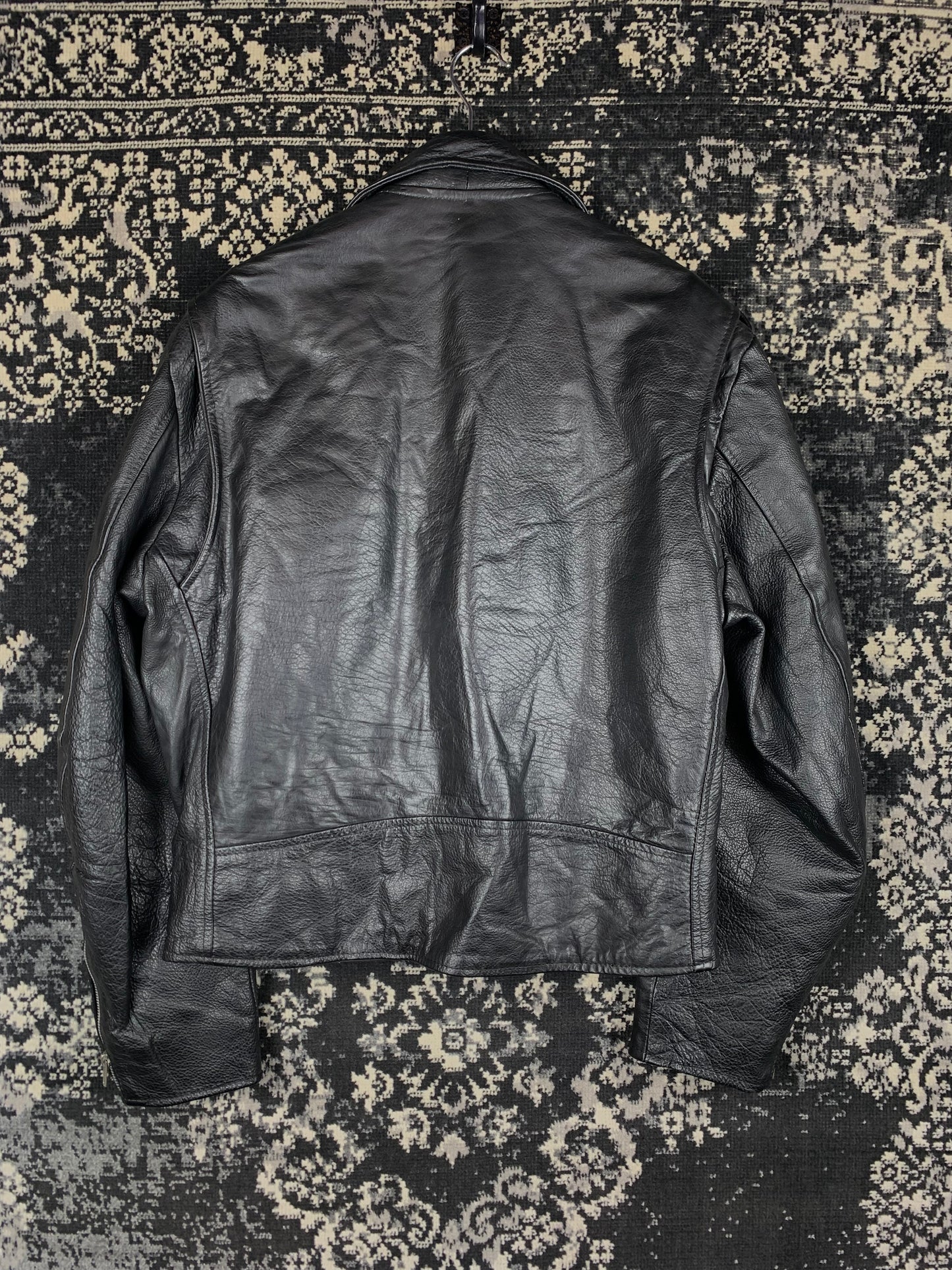 Louis International Men's Black Leather Jacket