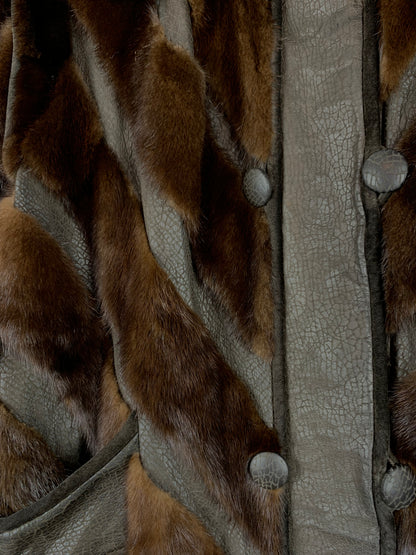 Vintage Horst Franken Brown Fur Coat