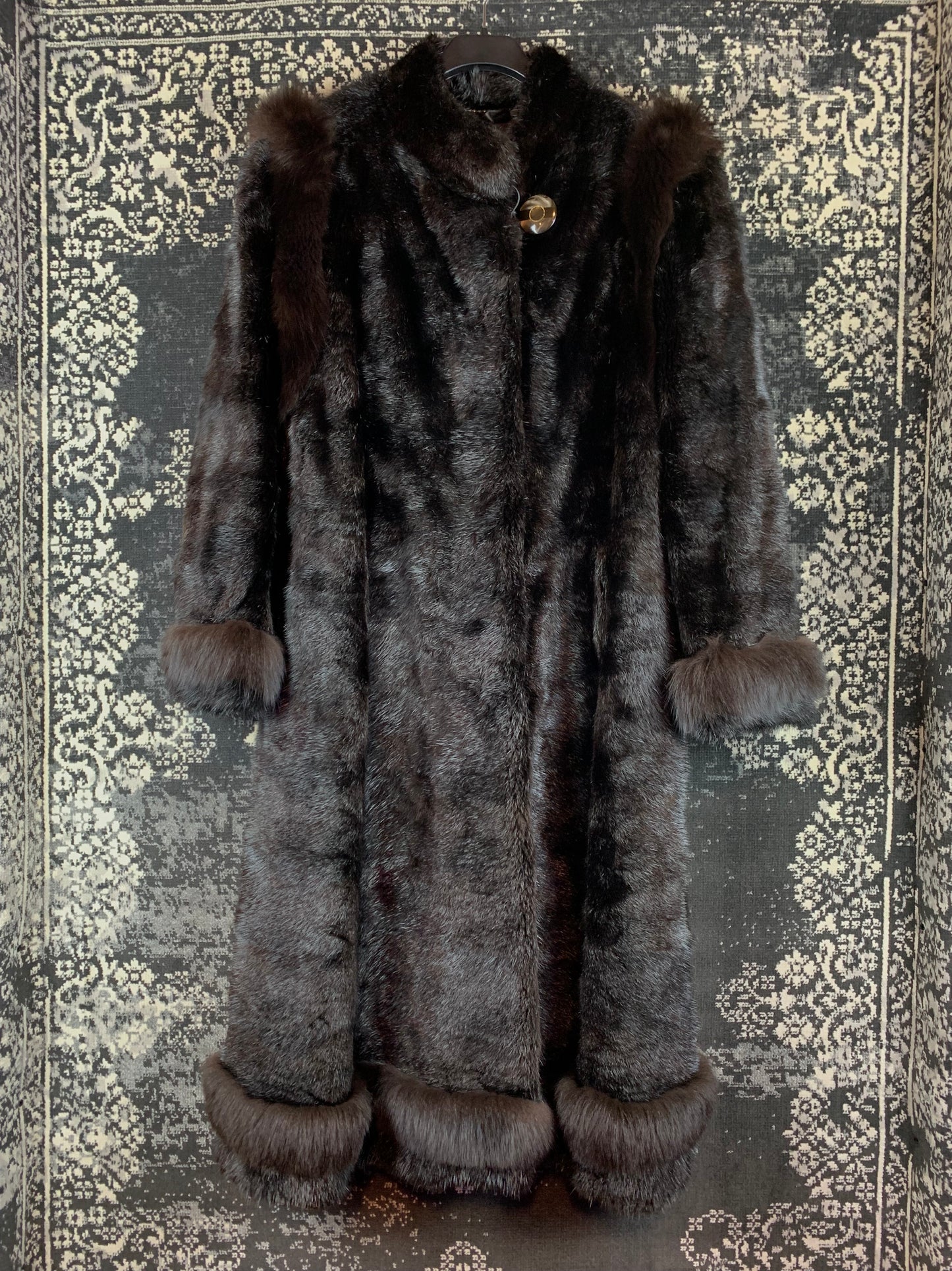 Women's Vintage Black Mink Fur Coat