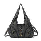 Large Distressed Black