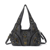 Large Distressed Black