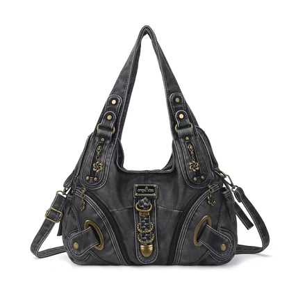 Large Distressed Black