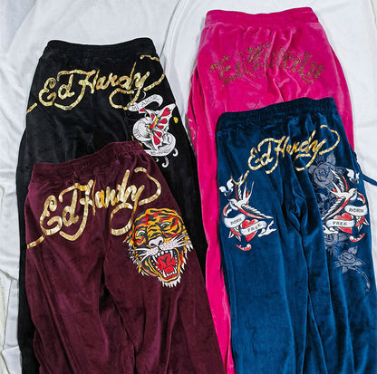 Ed Hardy Velour Hoodies + Pants