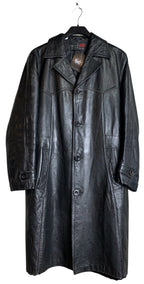 Polar Long Leather Coat