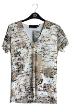 KappAhl Script Print Mesh Top