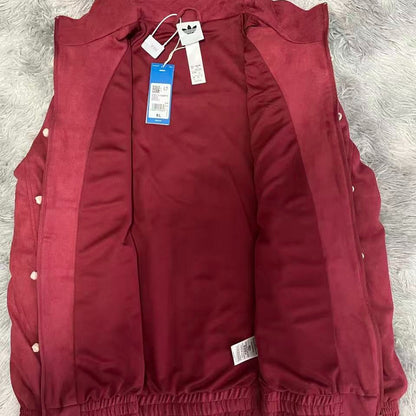 Adidas Rose Red Chinese Snake New Year 2026 CNY Tang Track Jacket