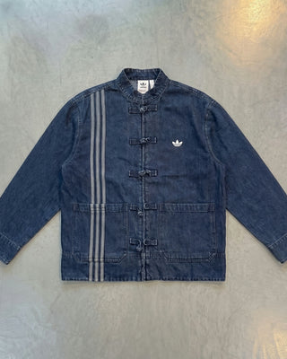 Adidas Originals SS26 New Chinese Denim Tang Jacket Indigo