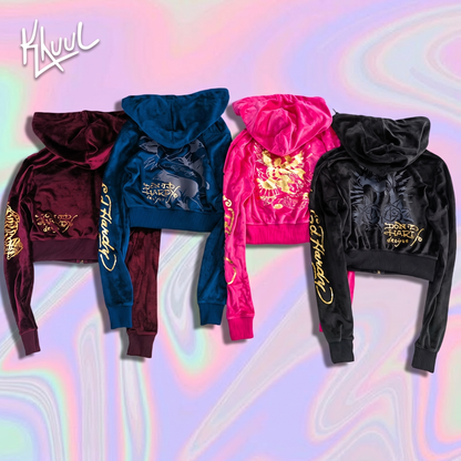 Ed Hardy Velour Hoodies + Pants