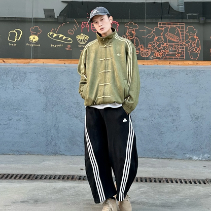 Adidas Olive Green Chinese Snake New Year 2026 CNY Tang Track Jacket