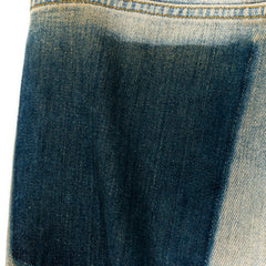 Carte Dentite Faded Blue Zip Up Straight Leg Jeans Mens US33