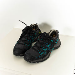 Salomon GTX Black Blue Hiking Shoes Womens EU40