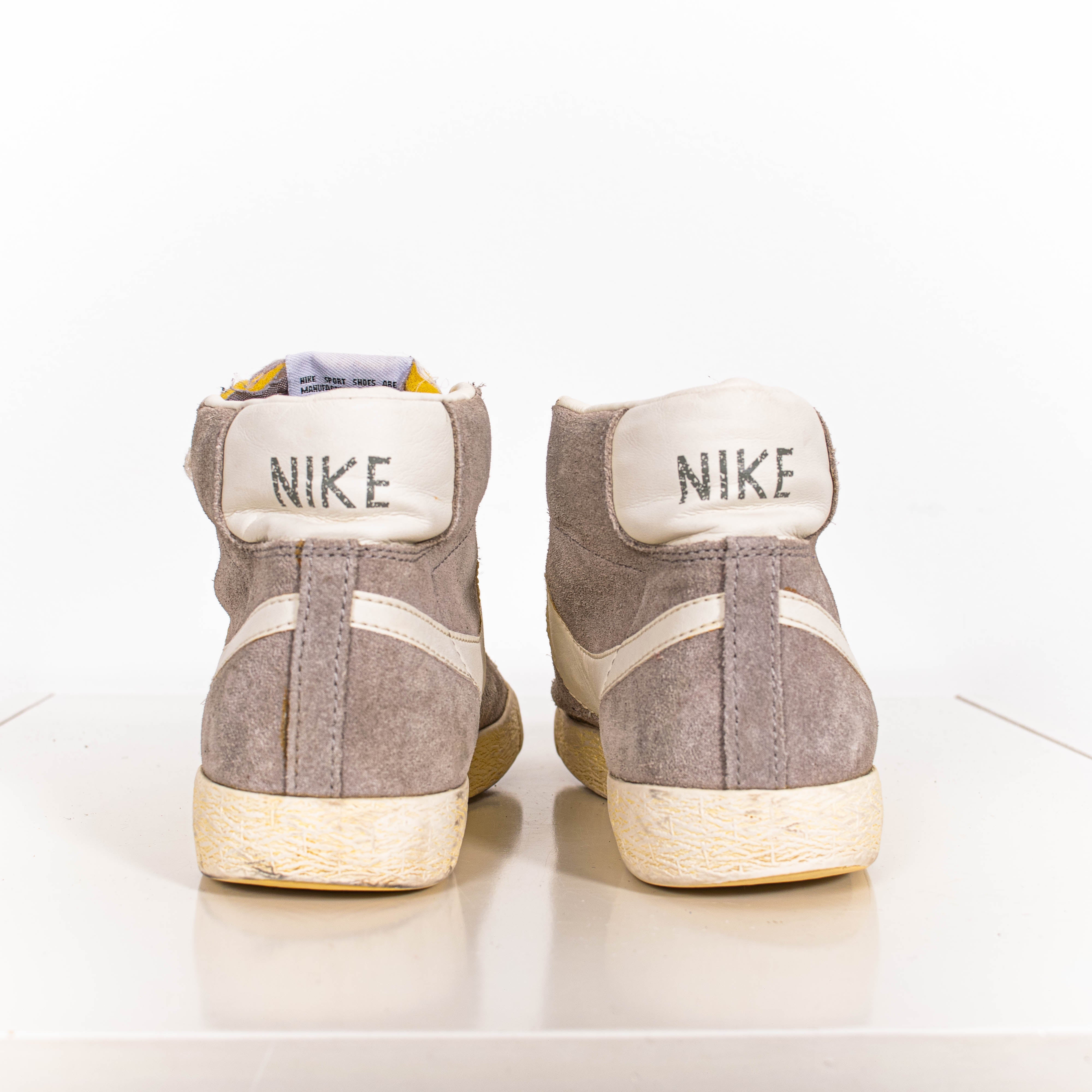 Nike Blazer Mid Premium 09 Grey Suede High Top Sneakers Womens EU38