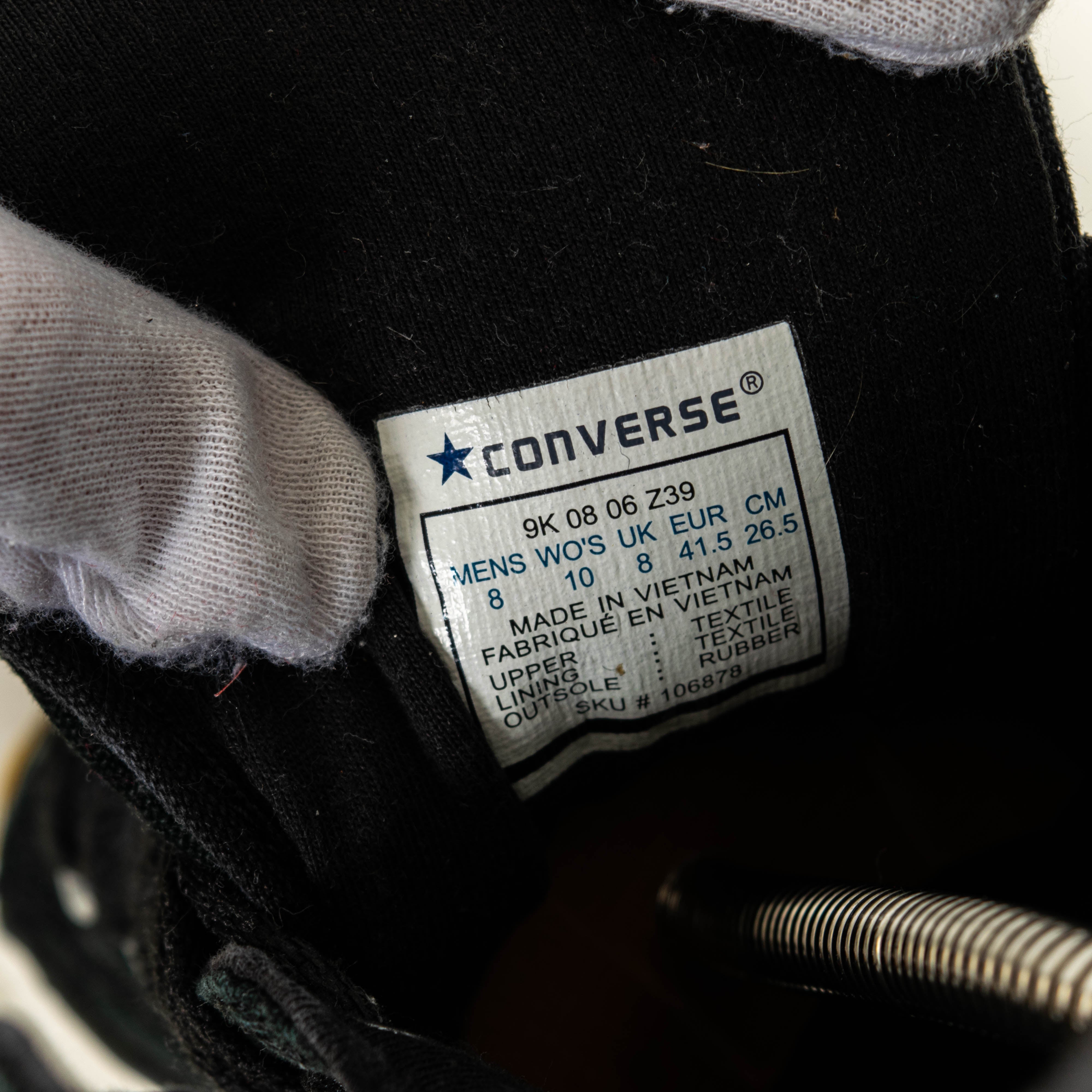 Converse Chuck Taylor All Star mustad kõrged tossud, polsterdatud kraega naiste EU41.5