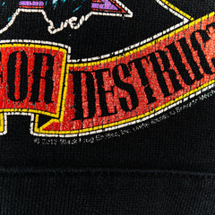Guns N Roses Appetite For Destruction Front Logo Black  Pullover Hoodie Mens S