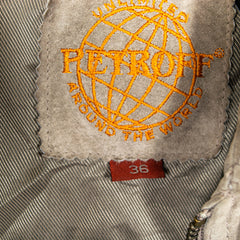 Petroff Vintage beež seemisnahast vööga pikk mantel naiste S