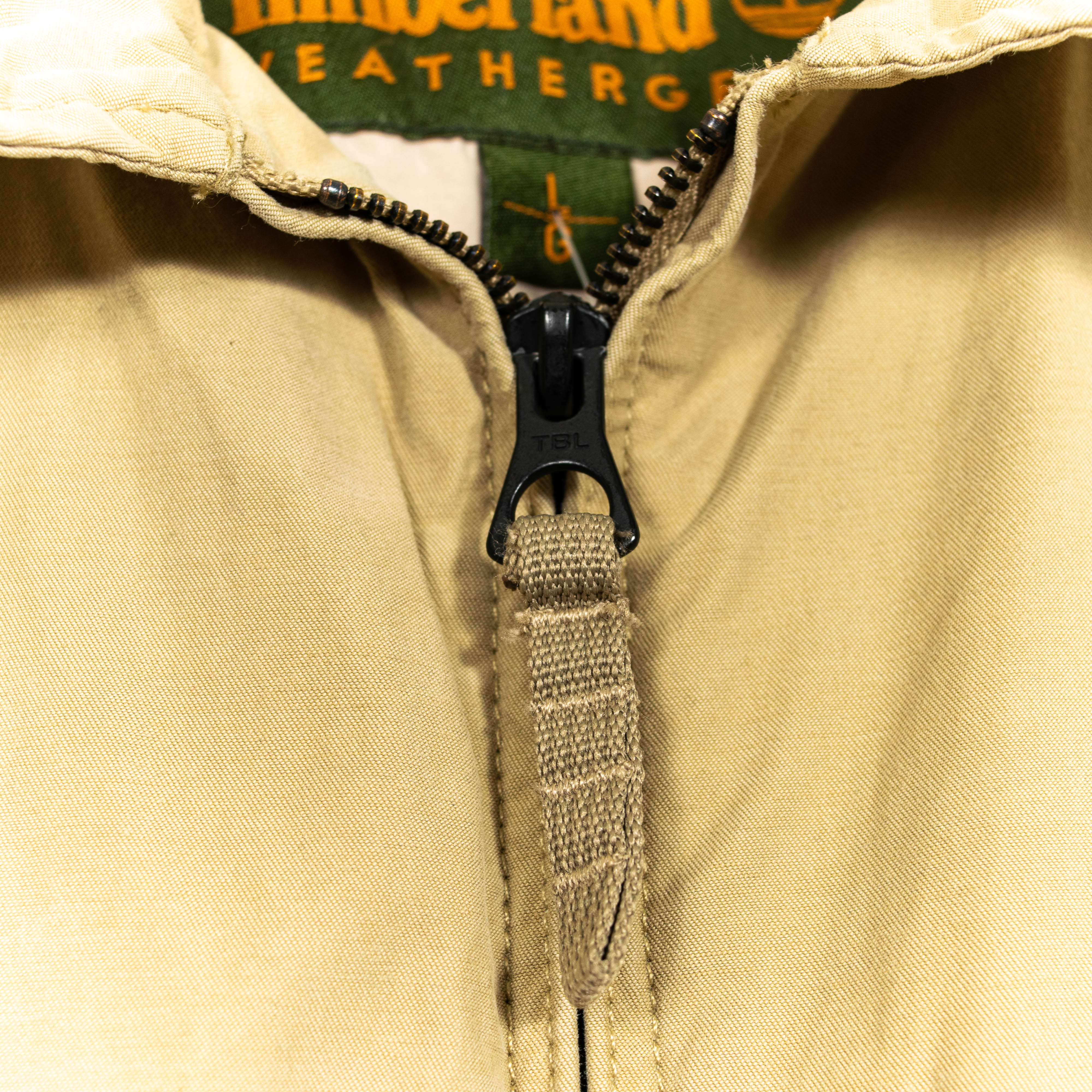 Timberland Weathergear Beige Full Zip Jacket Mens L