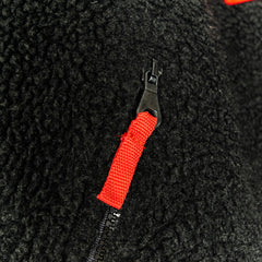 Samas Black Red Pullover Hooded Half Zip Jacket Mens 3XL