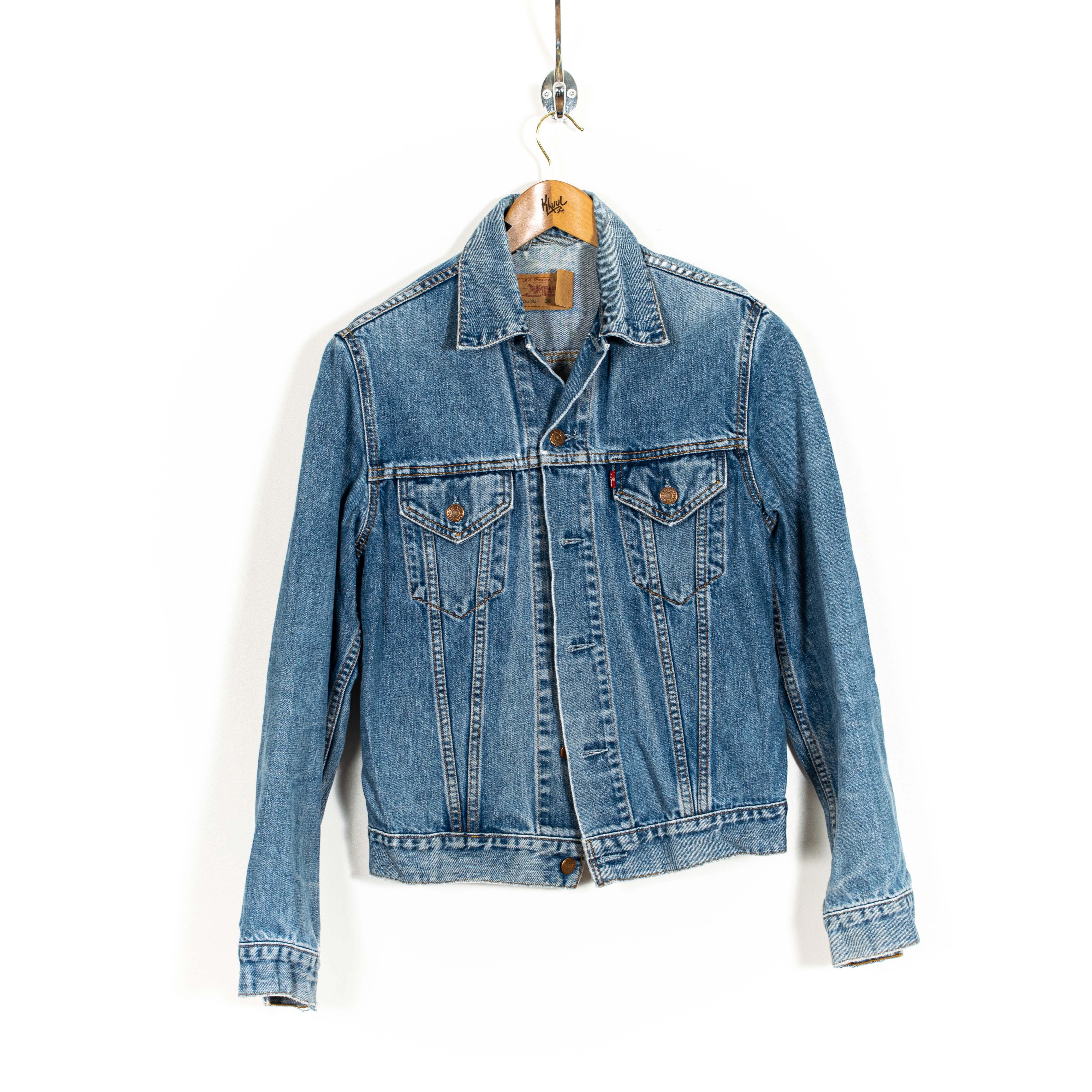 Levis Light Washed Buttoned Denim Jacket Womens S