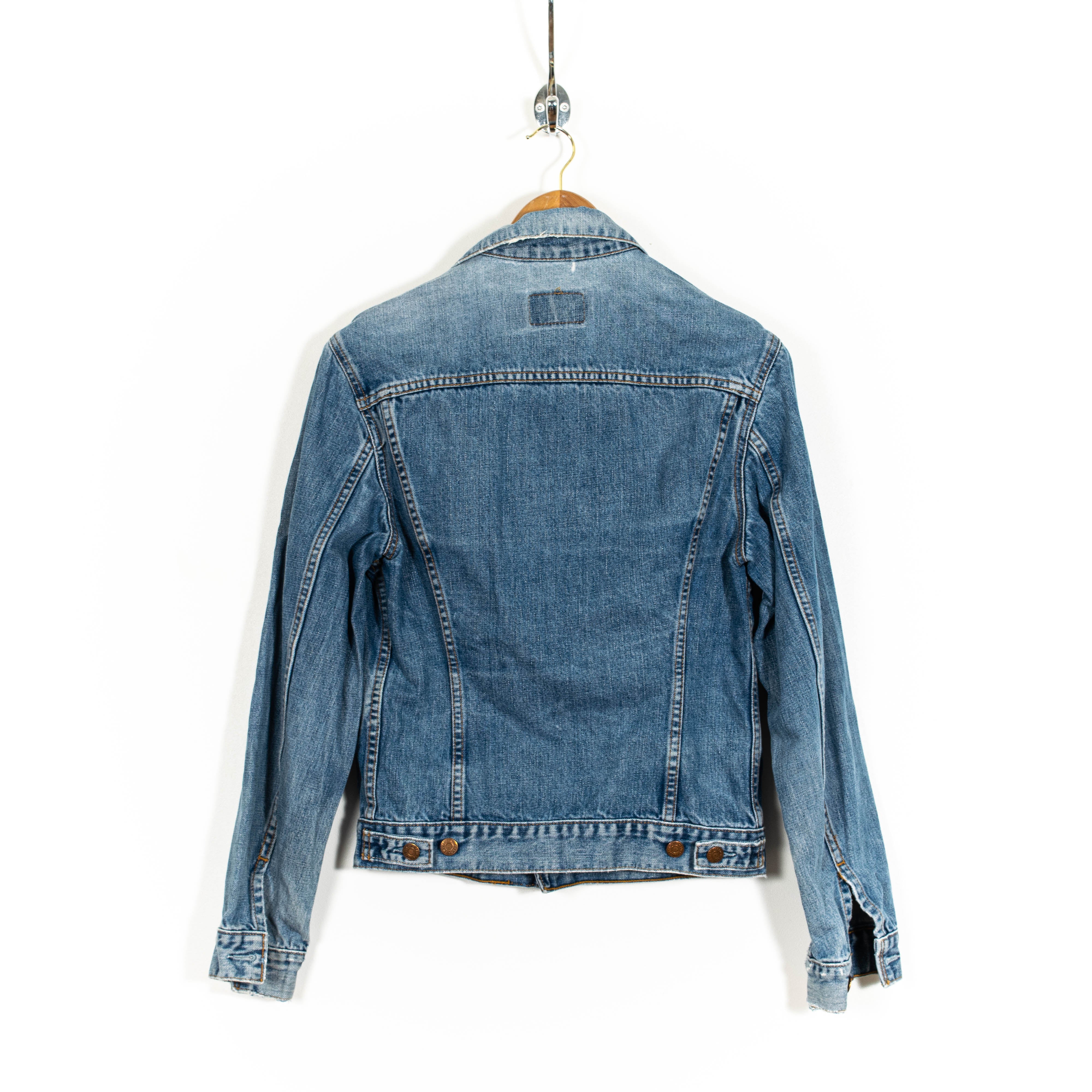 Levis Light Washed Buttoned Denim Jacket Womens S