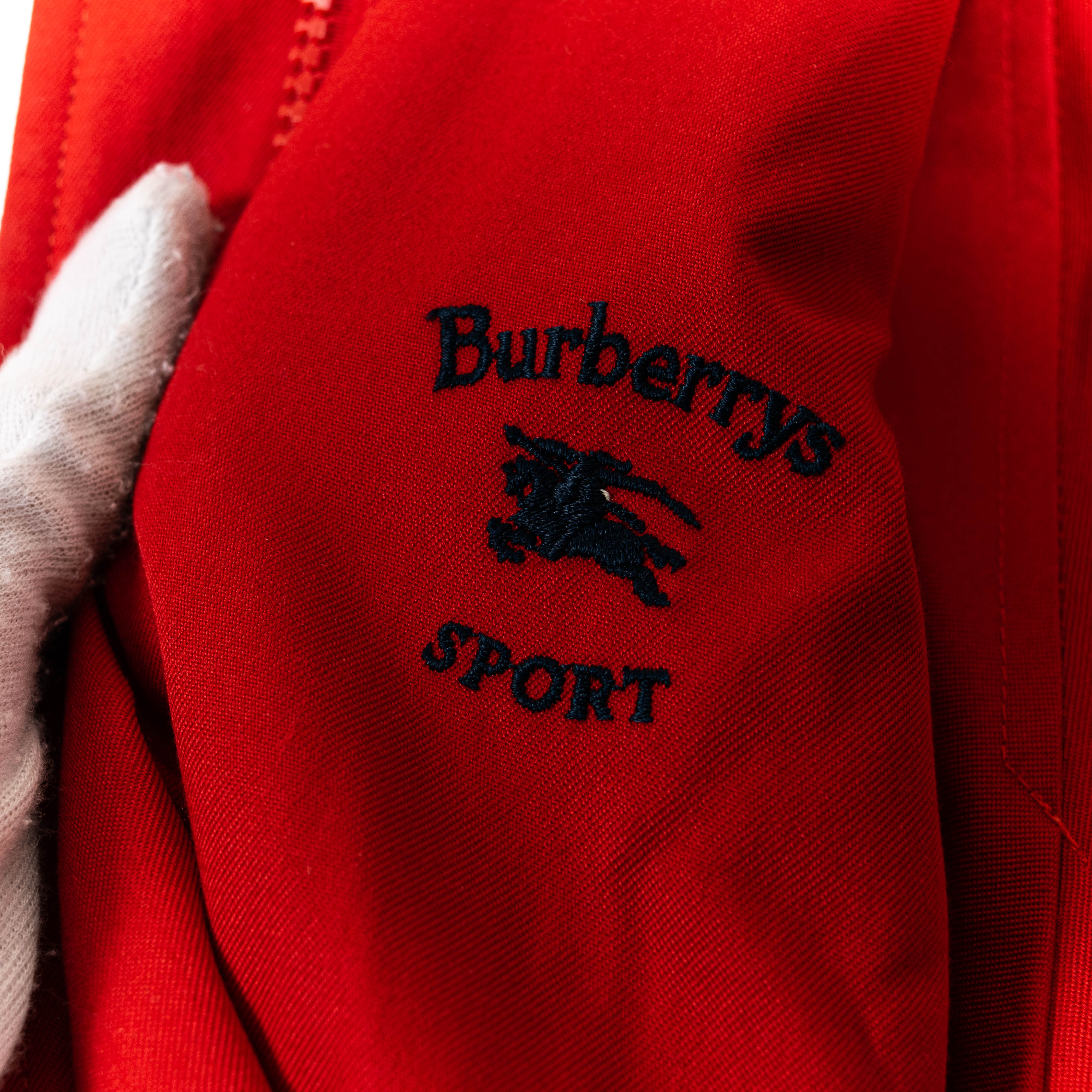 Burberrys Sport Dark Blue Pleated Jacket Mens M