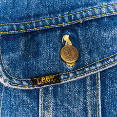 Lee Medium Washed Buttoned Denim Jacket Mens XS