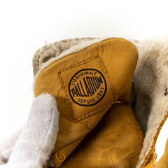 Palladium Pampa Brown Leather Lace Up Boots Womens EU38