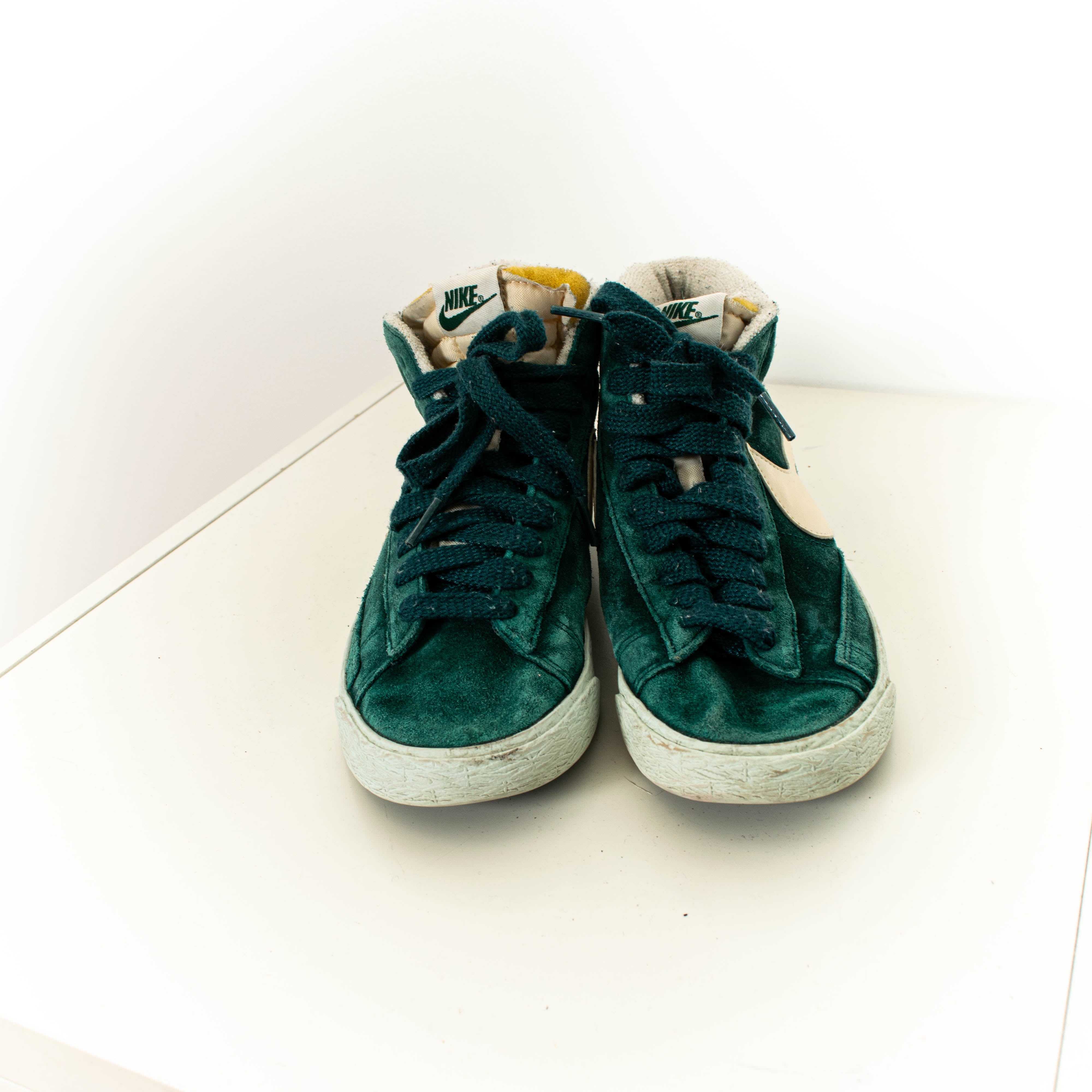 Nike Green Blazer Mid Suede High Top Sneakers Womens EU37.5