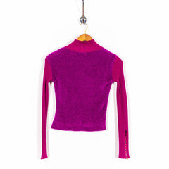 Vintage Versace Purple Pullover Turtleneck Sweater Womens XS