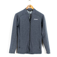 Berghaus Grey Full Zip Caldy Fleece Jacket Mens S