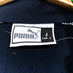 Puma King Dark Blue Green Details High Neck Full Zip Track Jacket Mens L