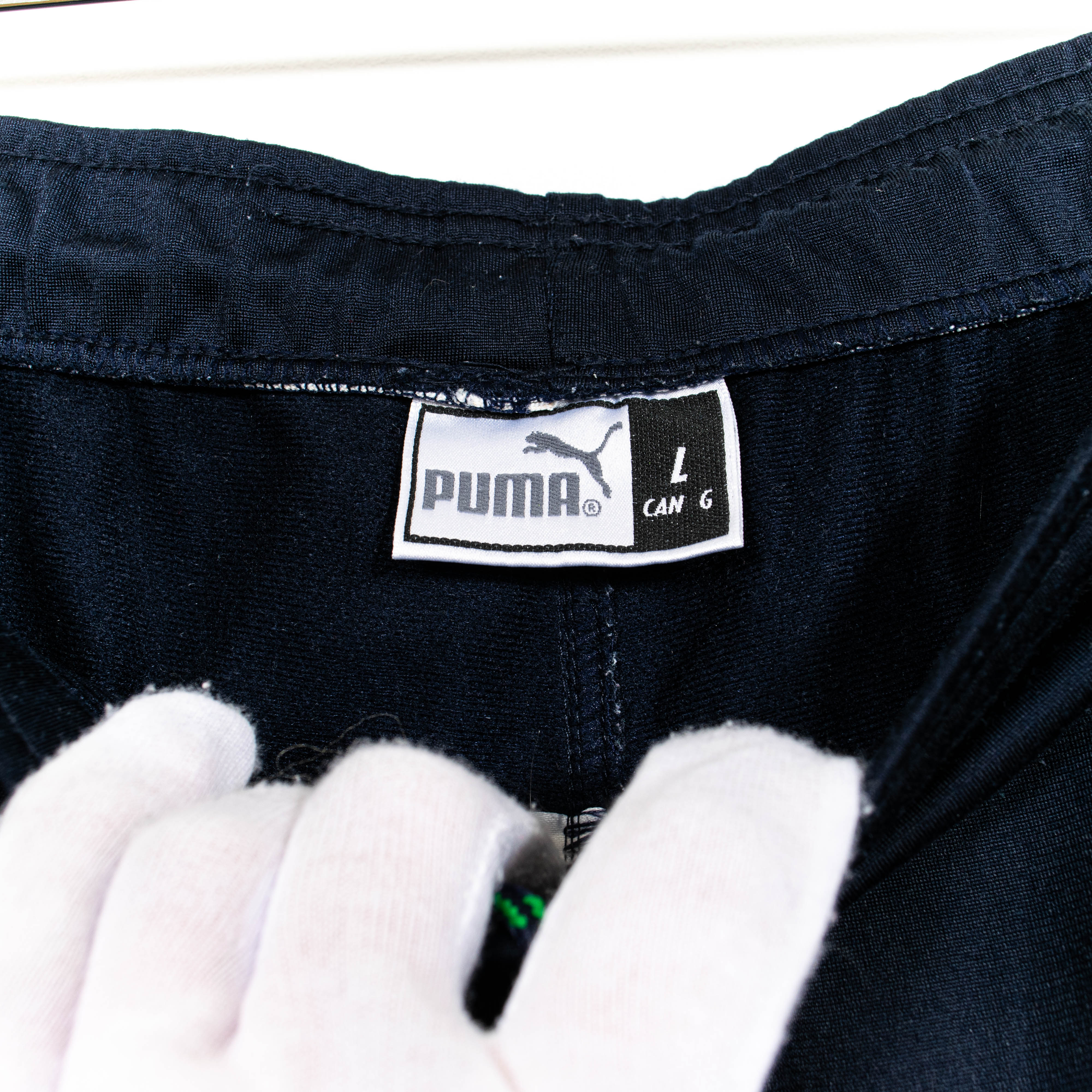 Puma King Dark Blue Green Details Ankle Zipper Track Pants Mens US31