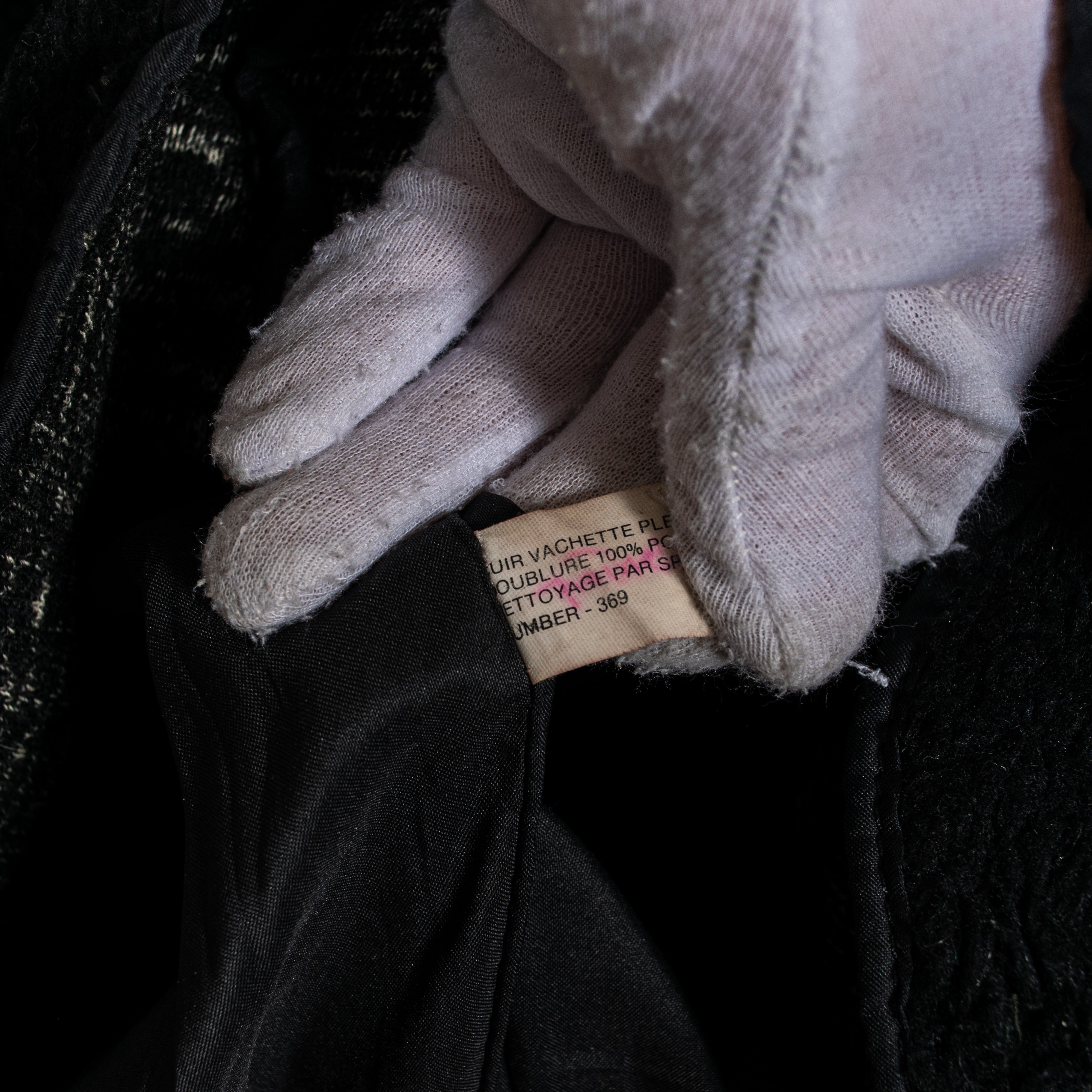 Vintage faux Sherpa trimmiga isoleeritud tõmblukuga läikiv must ehtsast nahast jakk meeste XL