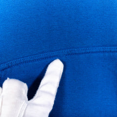 Vintage Reebook Blue Pullover Hoodie Big Logo Embroidery Mens M