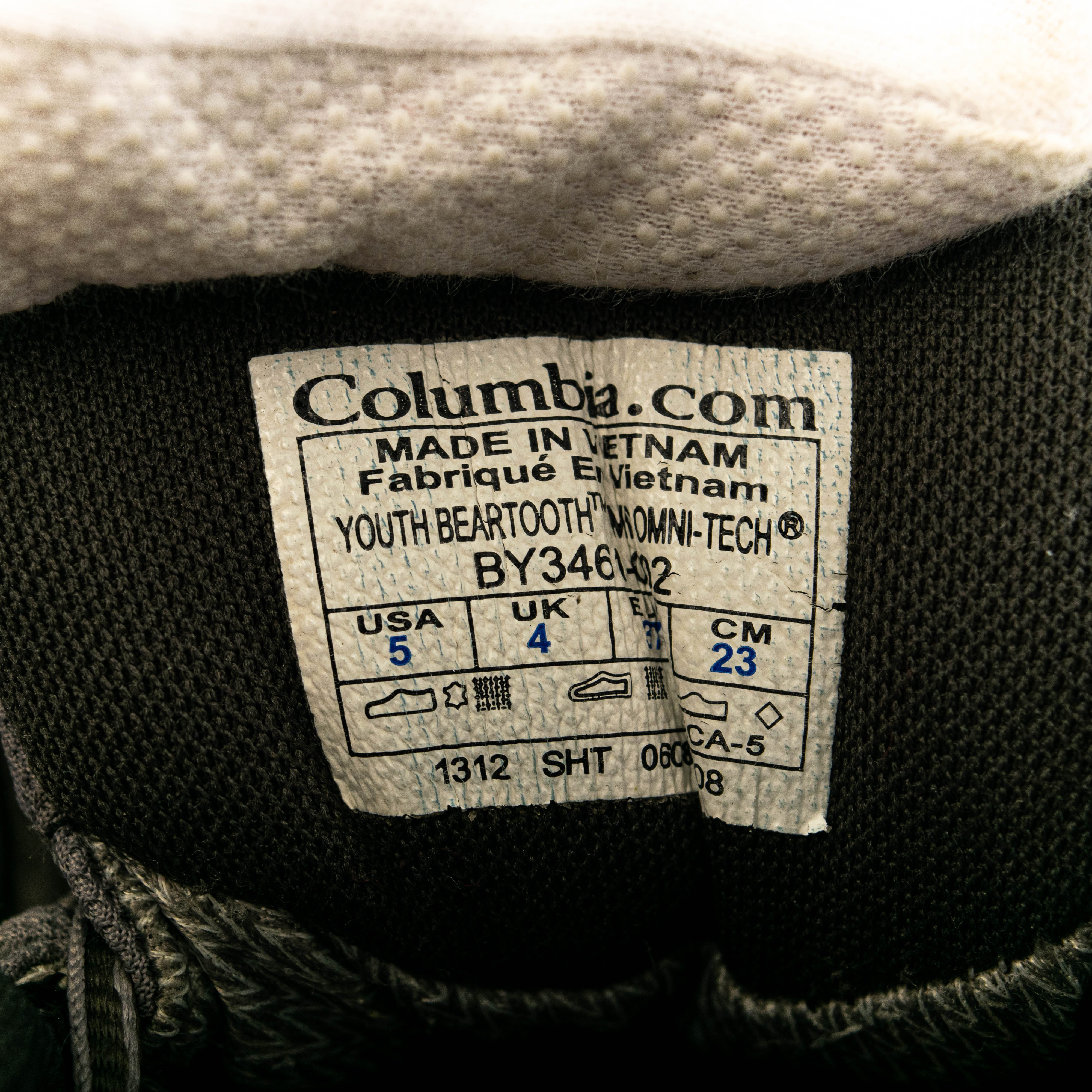 Vintage Columbia Dark Grey Waterproof Boots Womens EU37