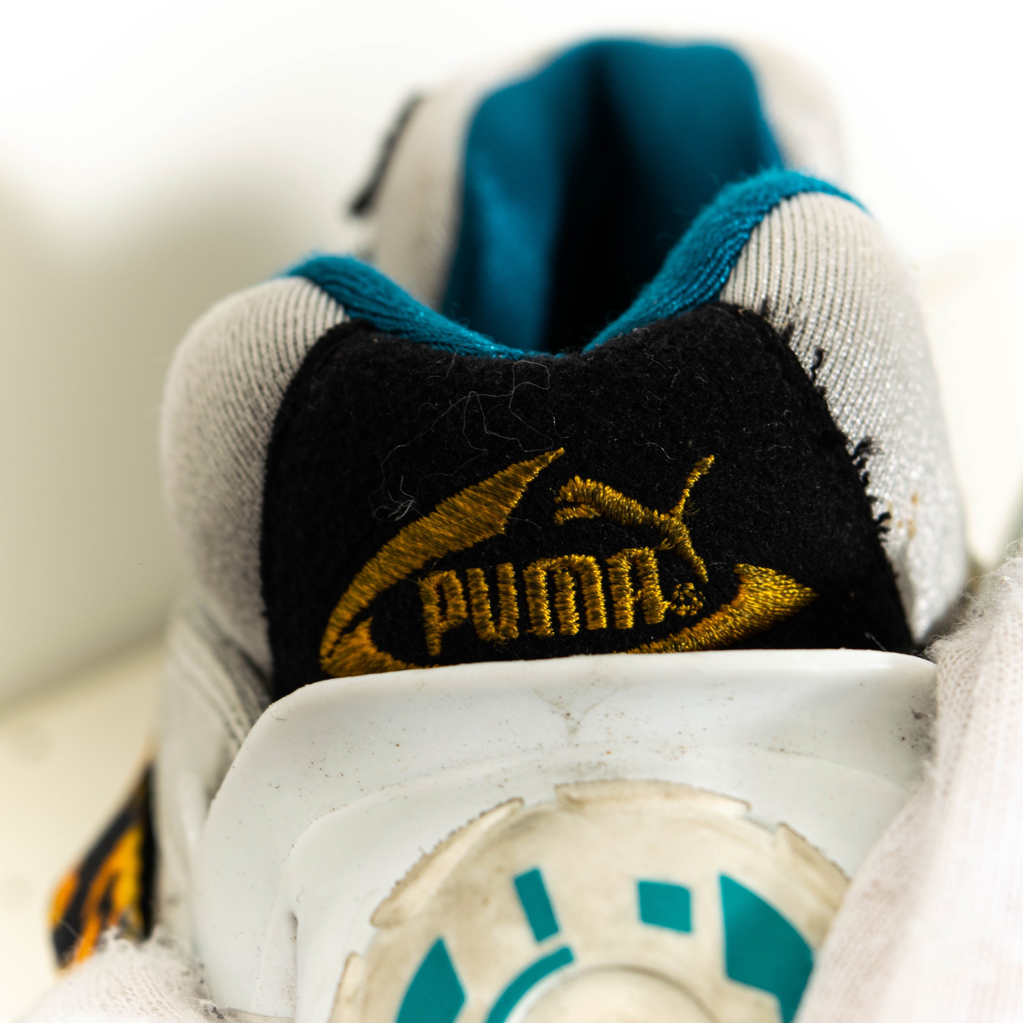 Vintage Puma Disc Trinomic 1995 White Low Top Sneakers Mens EU40 1/3