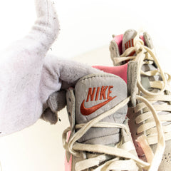Nike Hally Hoop Grey Pink High Top Sneakers Womens EU38.5