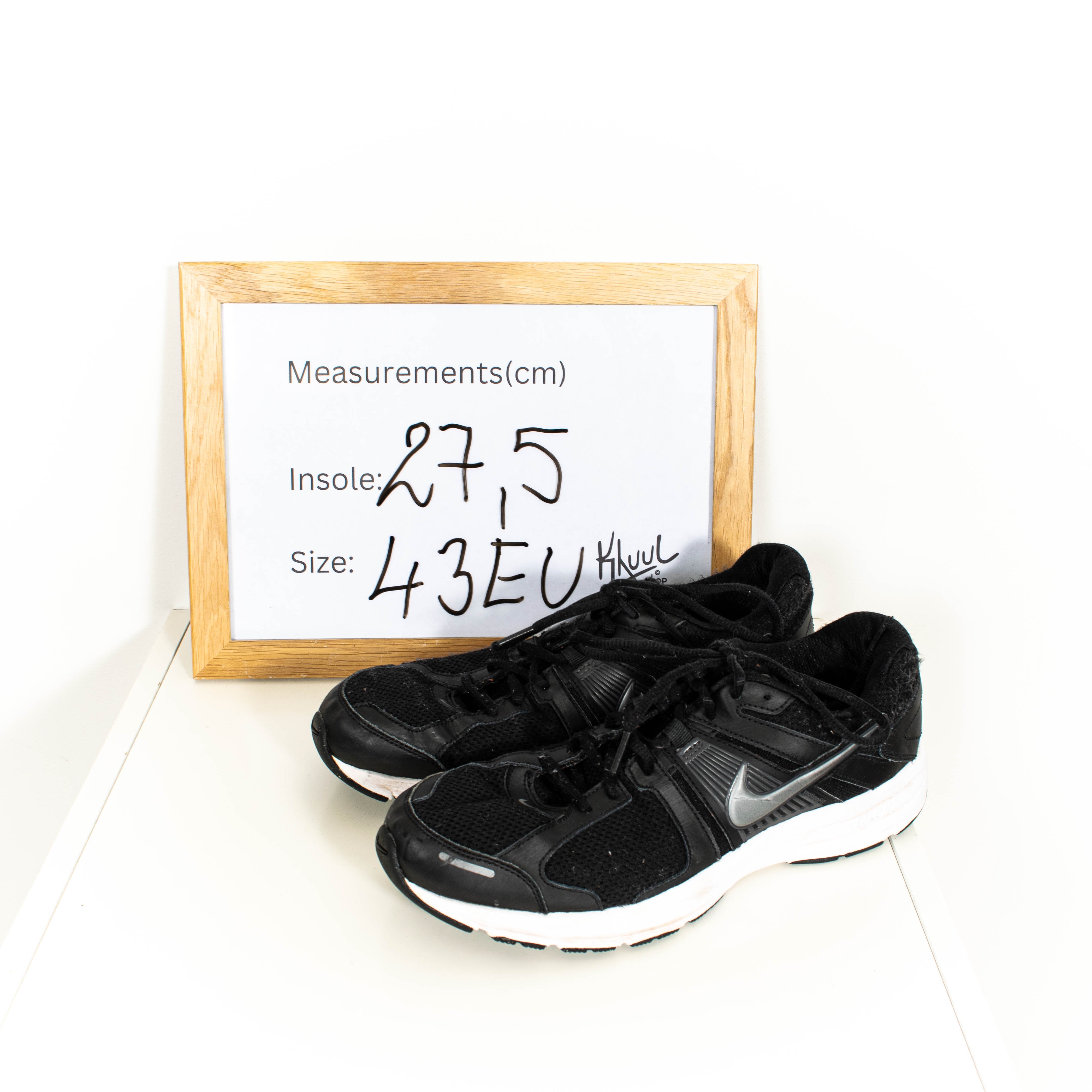 Nike Black Dart 10 Lace Up Low Top Running Sneakers Mens EU43