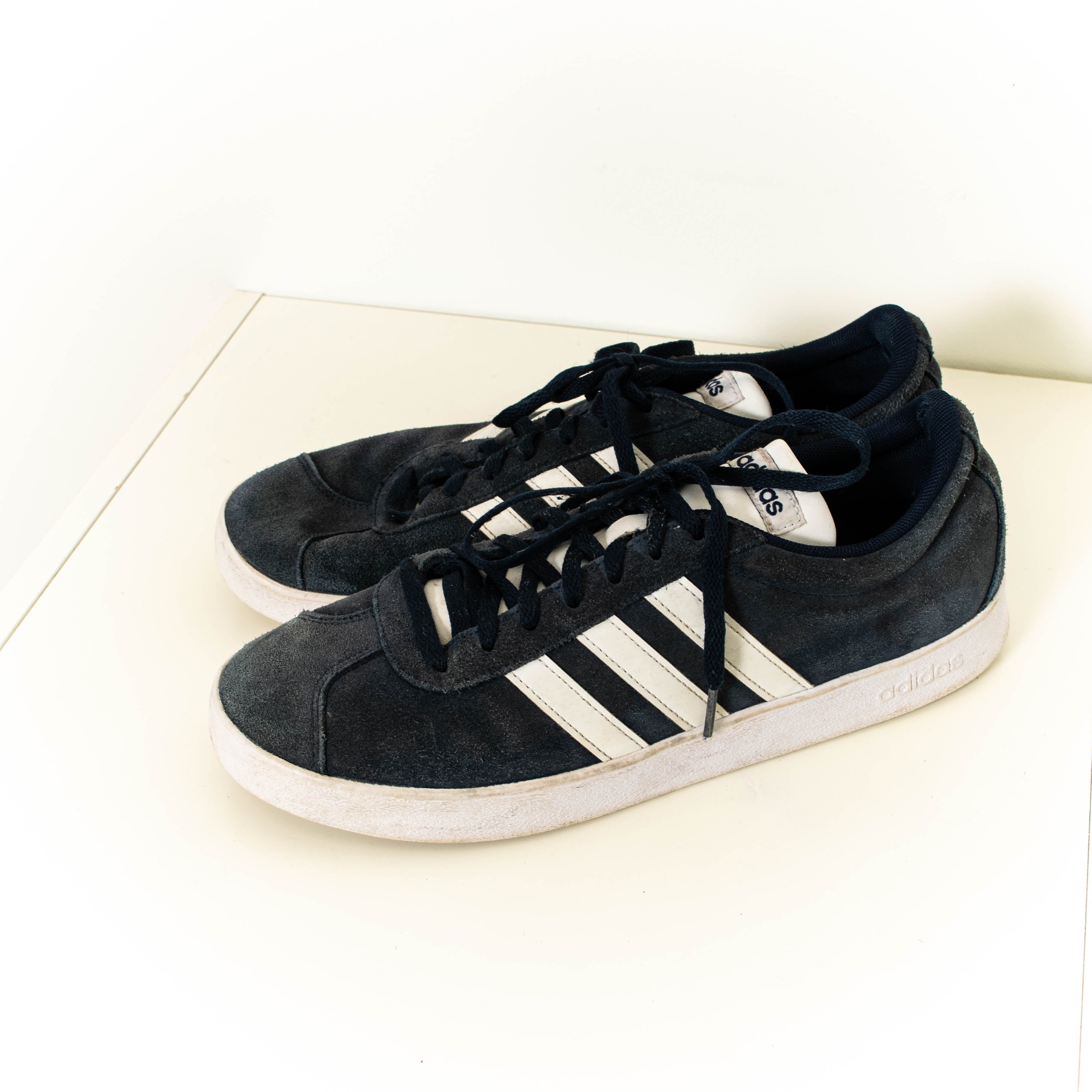 Adidas Dark Blue VL Court 2.0 Low Top Sneakers Mens EU43 1/3
