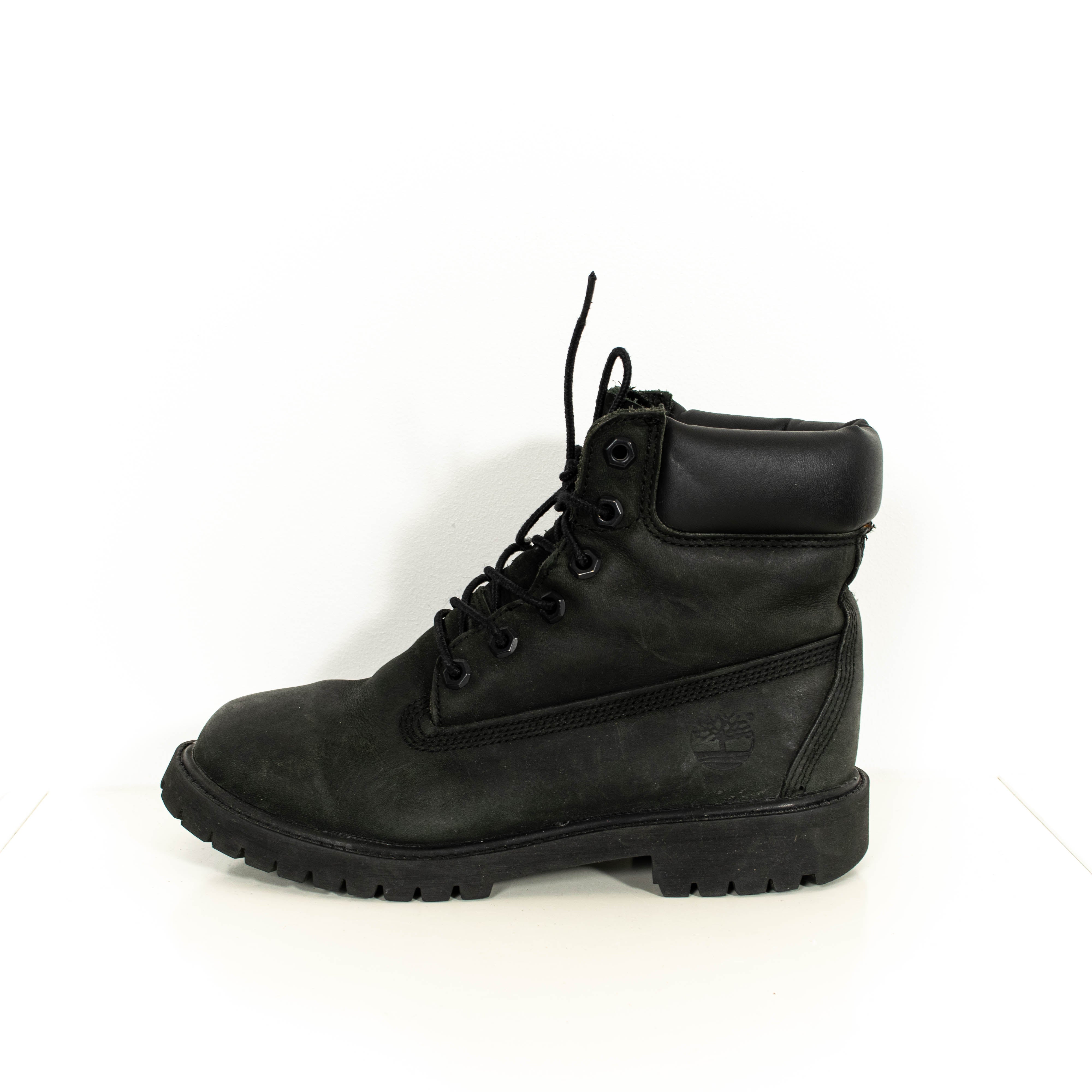 Timberland Hi-Top Black Leather Lace Up Winter Boots Womens EU37