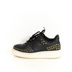 Nike Air Force 1 Black Star Studded Low Top Sneakers Womens EU38.5